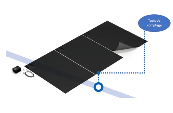 tapis de comptage mesure précisemment le taux de fréquentation