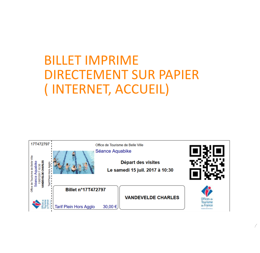 Scan par papier de l'accueil ou par le client